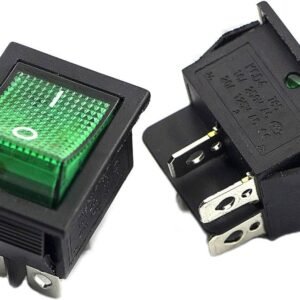 KCD4 SWITCH 4PIN ON-OFF GREEN BIG