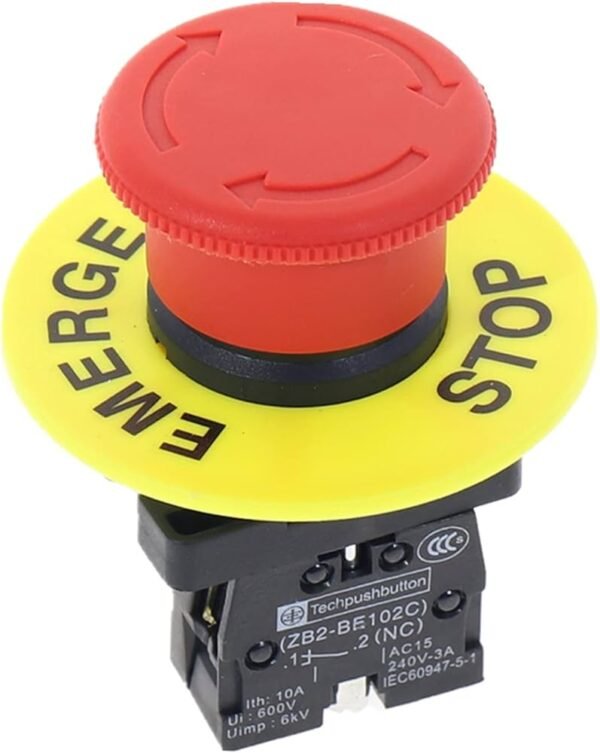 V16-A11-R 16MM PUSH BUTTON