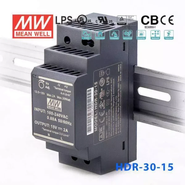 HDR-30-15 MEANWELL POWER SUPPLY
