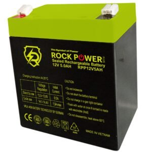 12v 5.0 ah battery rock power