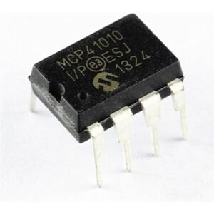 MCP41010-I/P DIP-8 ,Digital Potentiometer - 10 kΩ, Single Channel, SPI Interface