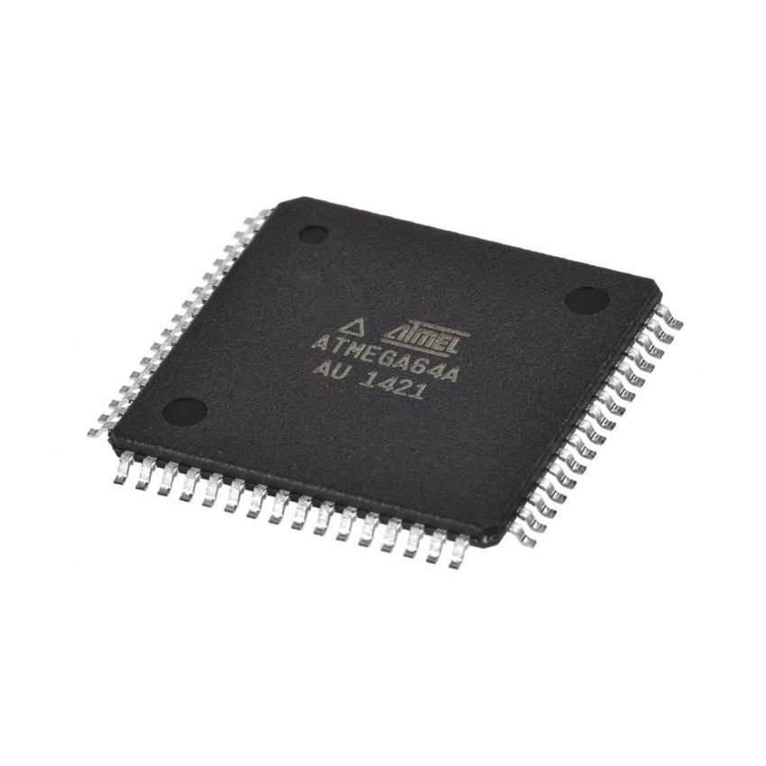 ATmega64A, 8-Bit Microcontroller, TQFP-64