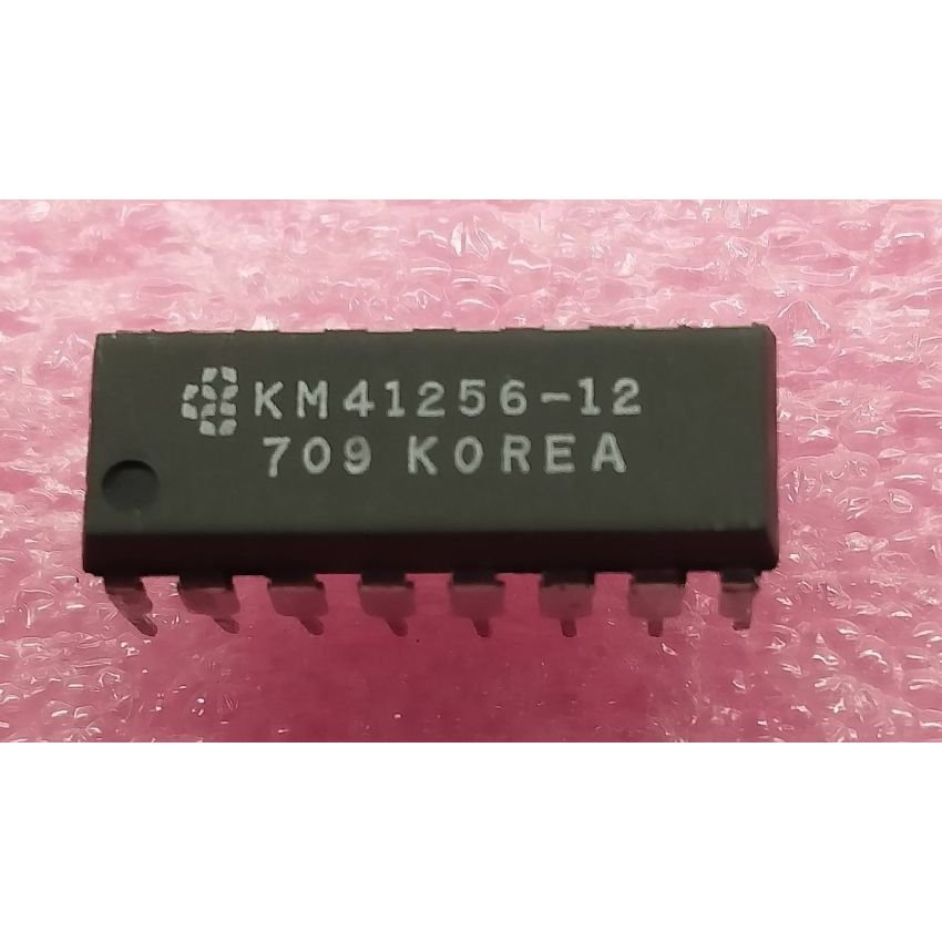 KM41256-12, 256Kbit (256K x 1) NMOS Dynamic RAM, DIP-16