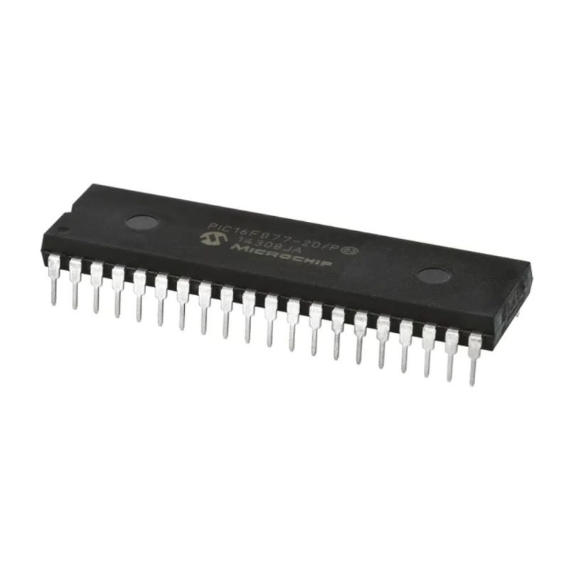 PIC16F877-20/P, 8-Bit CMOS FLASH Microcontroller, DIP-40,