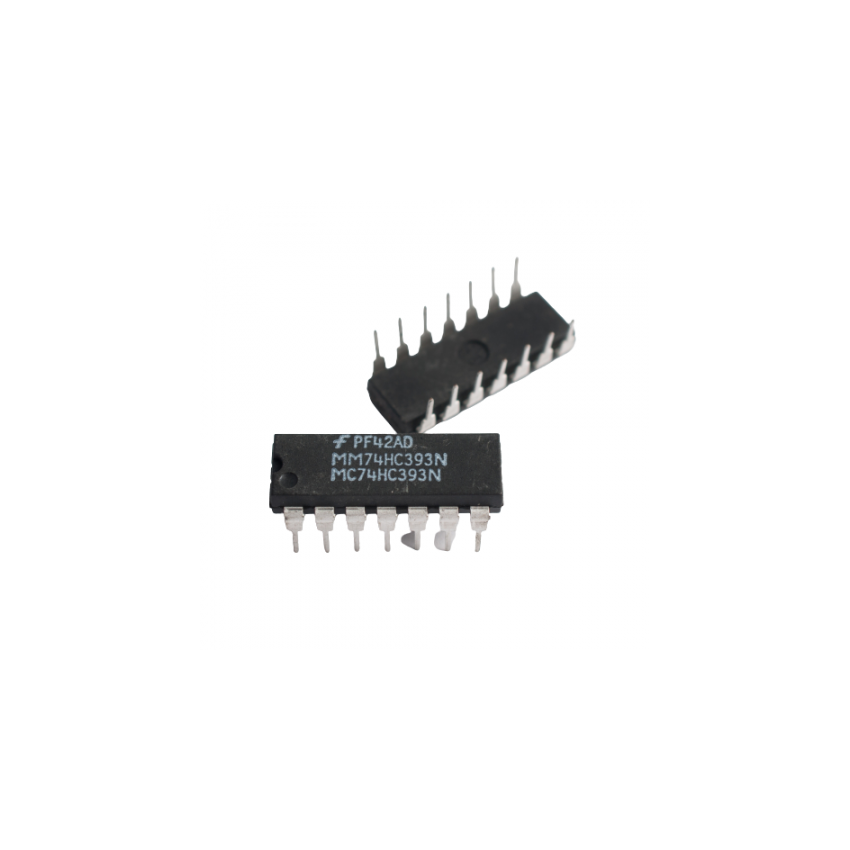 MC74HC393N,Dual 4-Bit Binary Ripple Counter, DIP-14