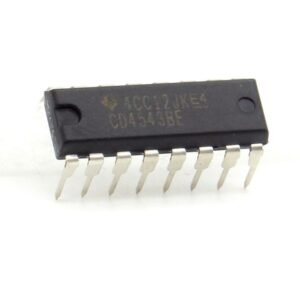 CD4543BE, BCD-to-7 Segment Latch/Decoder/Driver, DIP-16, 3V-18V