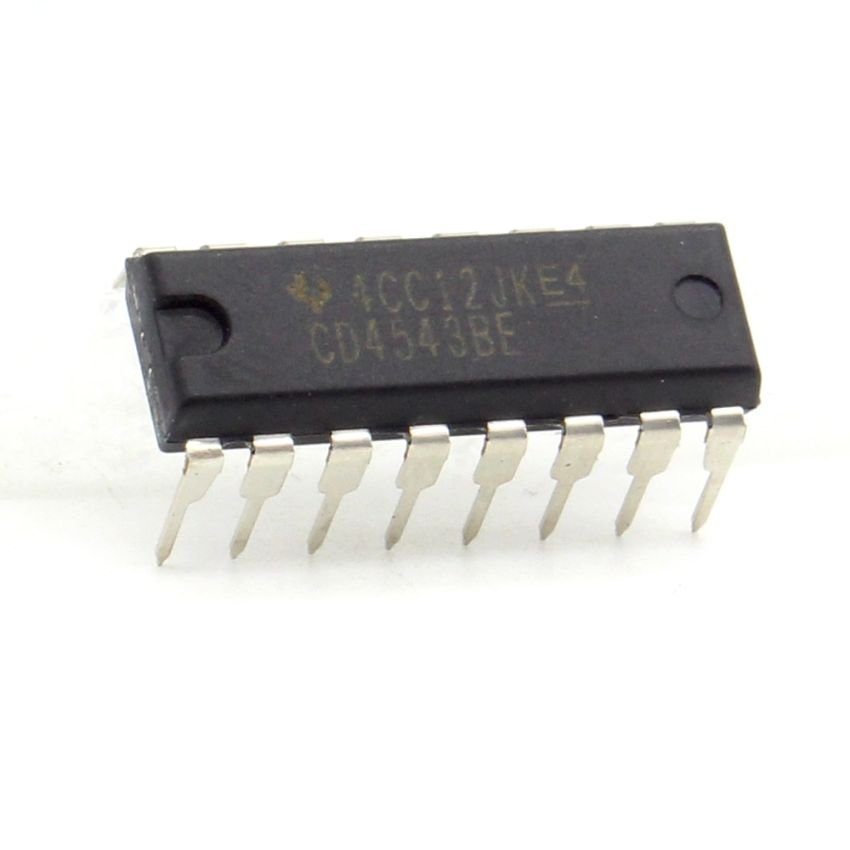 CD4543BE, BCD-to-7 Segment Latch/Decoder/Driver, DIP-16, 3V-18V