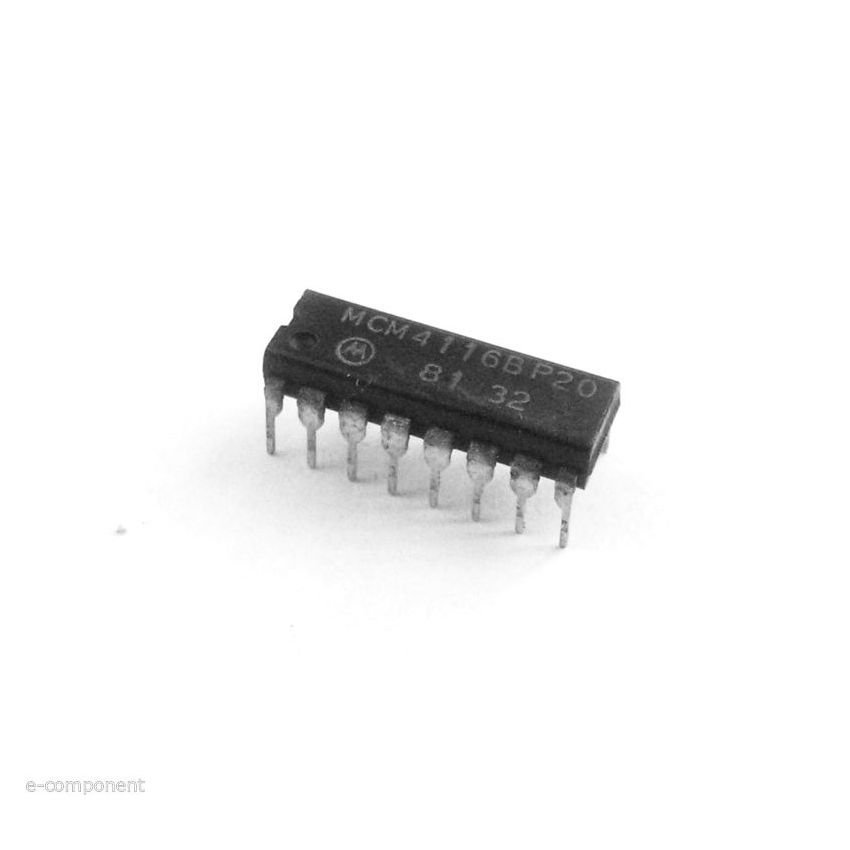MCM4116BP20,16Kbit (16,384 x 1) DRAM, DIP-16