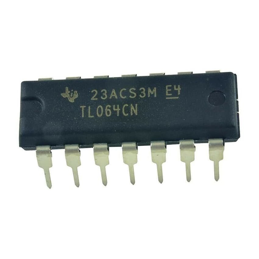 TL064CN, Quad Low-Power Operational Amplifier, JFET Input, Wide Bandwidth (2 MHz)