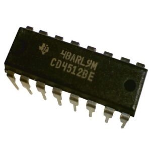 CD4512BE, 8-Channel Data Selector/Multiplexer, DIP-16