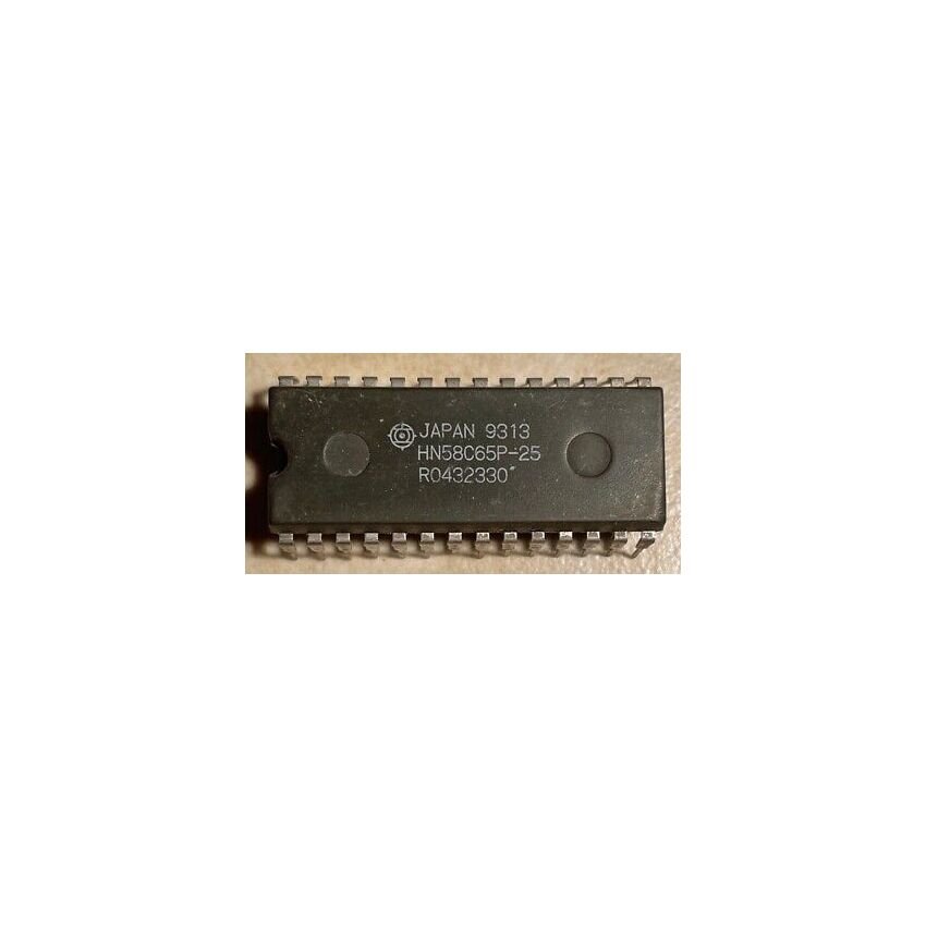 HN58C65P-25 ,Electrically Erasable Programmable CMOS ROM - 8192x8 bit, 28-Pin DIP, 250ns Access Time